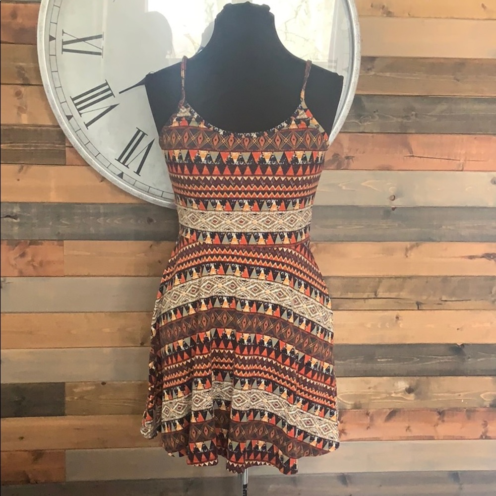 Aztec skater dress